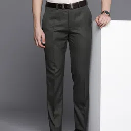 Raymond Men Solid Slim Fit Formal Trousers-image-55