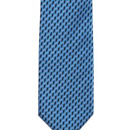 PELUCHE Blue Woven Design Broad Tie-image-12
