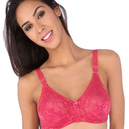 Bralux Pink Full-Coverage Lace Bra-picture-17