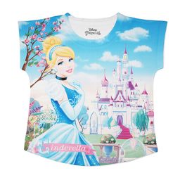 Disney by Wear Your Mind Girls Blue Disney Princess Printed Top-image-83