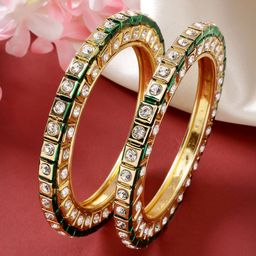 Anouk Women Set Of 2 Gold-Plated Kundan-Studded Bangles-61