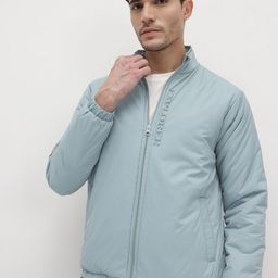 The Roadster Life Co. Typography Printed Mock Collar Regular Fit Bomber Jacket-image-77