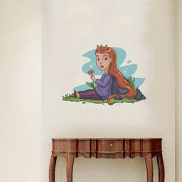 rawpockets Multicolour Little Princess Printed Wall Stickers-image-75