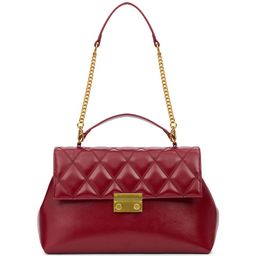 MIRAGGIO River Red Shoulder Bag With Detachable Strap-image-82