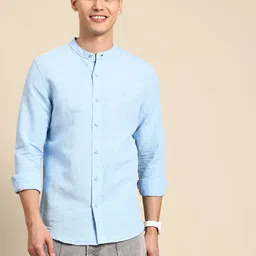 United Colors of Benetton Mandarin Collar Casual Shirt-picture-27