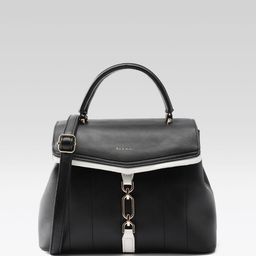 Mast & Harbour Structured Satchel with Buckle Detail-8