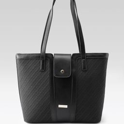 Mast & Harbour Woven Textured Structured Shoulder Bag-picture-13