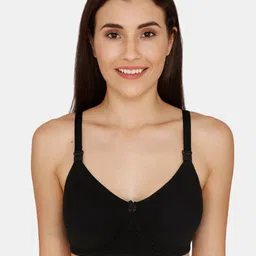 Nejo Black Solid Non-Wired Non Padded Maternity Bra NJL004-image-18