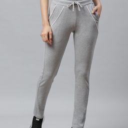 Cayman Women Grey Melange Solid Track Pants-image-102