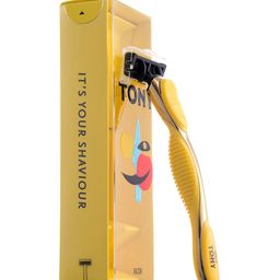 UNCLE TONY Men 5-Blade System Shaving Razor - Yellow-image-5