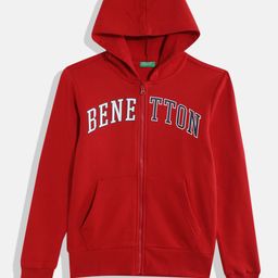 United Colors of Benetton Boys Brand Logo Printed Hooded Sweatshirt-image-32