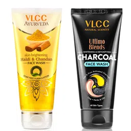 VLCC Haldi & Chandan Face Wash - 100ml & Ultimo Blend Charcoal Face Wash - 100ml-23