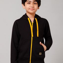 Alan Jones Boys Hooded Front Open Sweatshirt-16