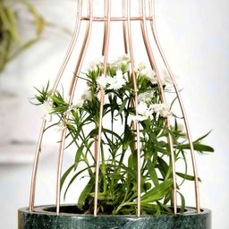 POSH-N-PLUSH Green Metal Web Planter-image-99
