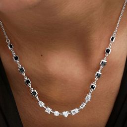 MINUTIAE Silver-Plated Crystals Mangalsutra-image-59
