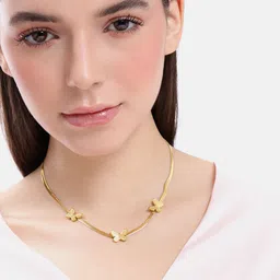 DressBerry Butterfly Design Shape Chain Necklace-10