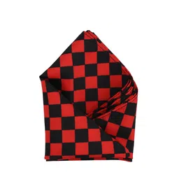 Calvadoss Men Red & Black Printed Pocket Square-image-31