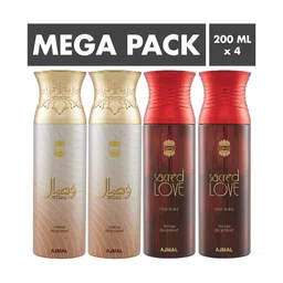 Ajmal Set Of 4 Deodorants 200 ml each-image-57