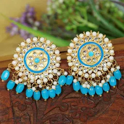 Zoey Gold-Plated Contemporary Drop Earrings-41
