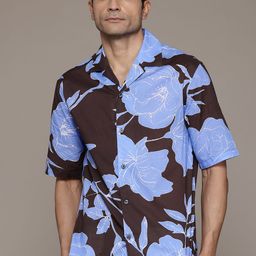 MANGO MAN Floral Printed Casual Shirt-image-82
