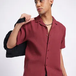 glitchez Textured Bliss Relaxed Shirt-image-68