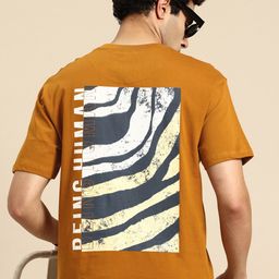 Being Human Graphic Printed Drop-Shoulder Sleeves Pure Cotton Easy Fit T-shirt-image-98