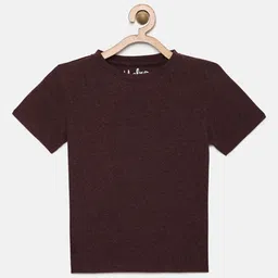 METRO KIDS COMPANY Boys Burgundy Solid T-shirt-image-50