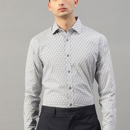 Matinique Men White Slim Fit Printed Formal Shirt-image-7