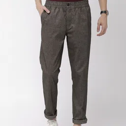 Tommy Hilfiger Men Grey Active Pant Slim Fit Solid Regular Trousers-image-96