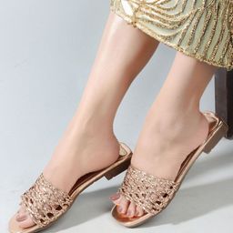 Mast & Harbour Women Open Toe Flats-28