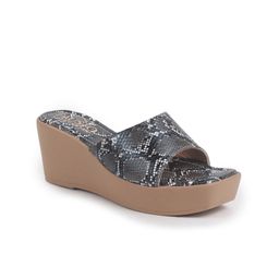 FAUSTO Textured PU Platform Sandals-picture-8