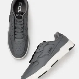 FCUK Men Everyday Sneakers With Perforated Detail-image-86