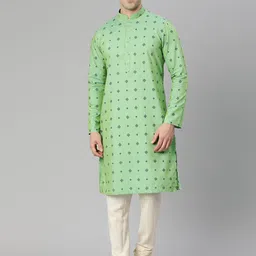 Manthan Men Geometric Printed Straight Kurta-picture-43