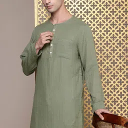 House of Pataudi Pure Cotton Jashn Kurta-picture-12