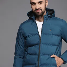Allen Solly Puffer Jacket with Detachable Hood-image-90