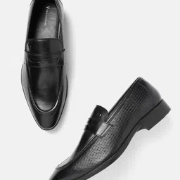 Van Heusen Men Leather Formal Penny Loafers-image-50