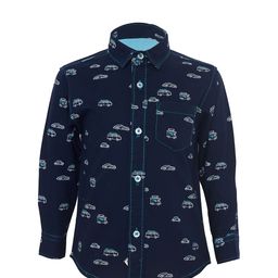TALES & STORIES Boys Navy Blue Regular Fit Printed Casual Shirt-image-67
