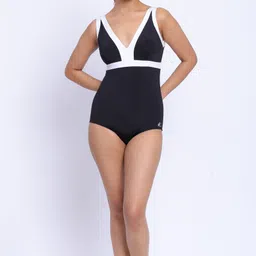FXM V-Neck Sleeveless Medium Coverage Swimsuit-picture-5