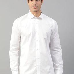 HARSAM Men White Slim Fit Formal Shirt-picture-38