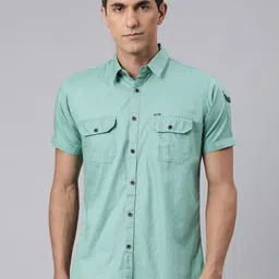 Majestic Man Modern Slim Fit Pure Cotton Shirt-picture-1