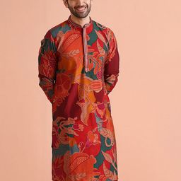 KISAH Men Abstract Regular Fit Printed Kurta-picture-14