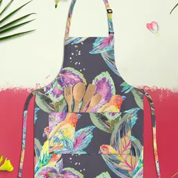 ArtzFolio Violet & Yellow Printed Cotton Aprons-image-69