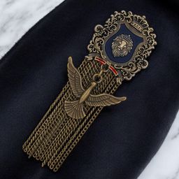 Mahi Men Lion Bird Shaped Hanging Chain Brooch-image-27