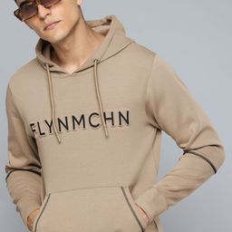 Flying Machine Brand Logo Embossed Hooded Sweatshirt-image-82