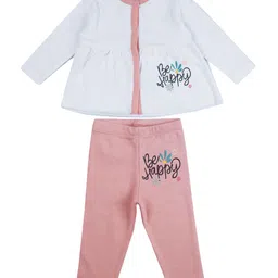 My Milestones Girls Pure Cotton Printed Top with Leggings-image-99