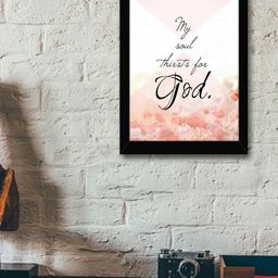 TIED RIBBONS Black & Pink Solid Inspirational Typographic Wall Art-4