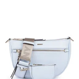 DKNY Textured Structured Sling Bag with Coin Pouch-17