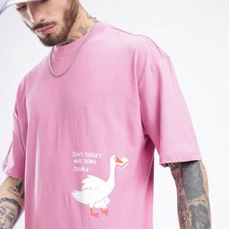 glitchez City Vibe Graphic Printed Relaxed Fit T-shirt-image-45