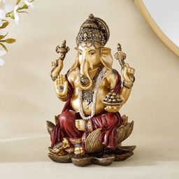 Home Centre Gold-Toned Religious Showpiece-image-85