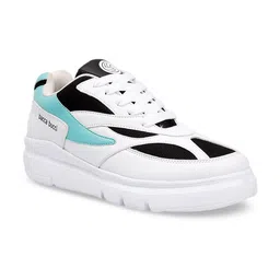 bacca bucci Men White Colourblocked Sneakers-image-8